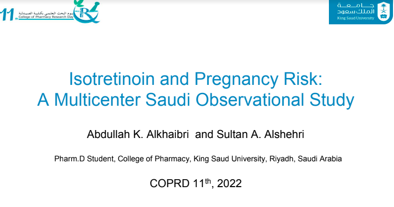 Isotretinoin and Pregnancy Risk: A Multicenter Saudi Observational Study