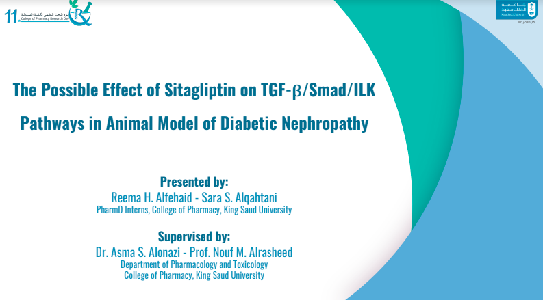 The Possible Effect of Sitagliptin on TGF-β/Smad/ILK Pathways in Animal Model of Diabetic Nephropathy